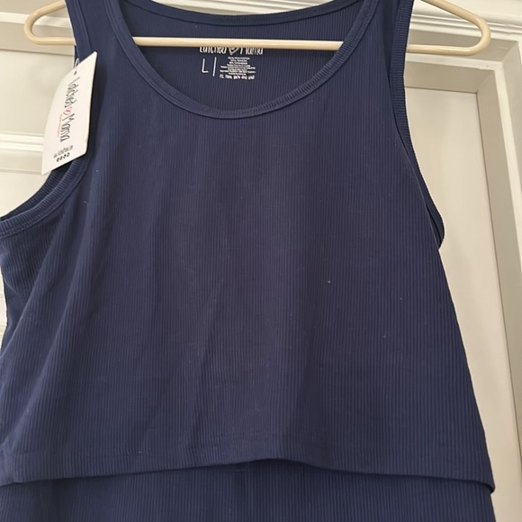 NWT - Latched Mama Navy Blue Top - Picture 2 of 3